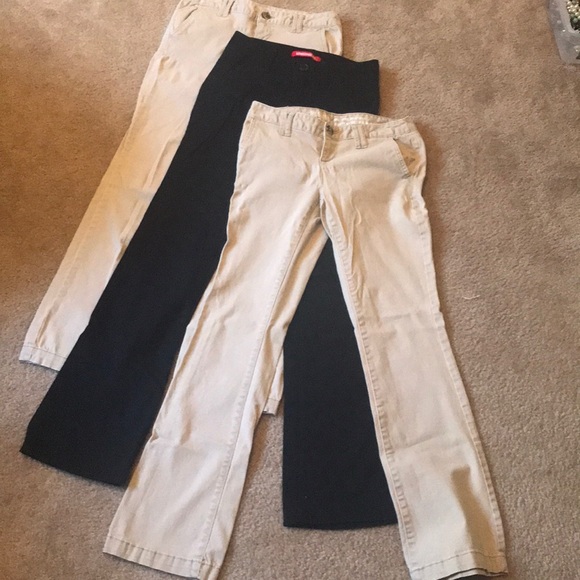 mossimo/union bay Pants - All 3 pair khaki pants (one black)